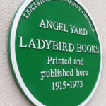 Green plaque - Angel Yard Loughborough
